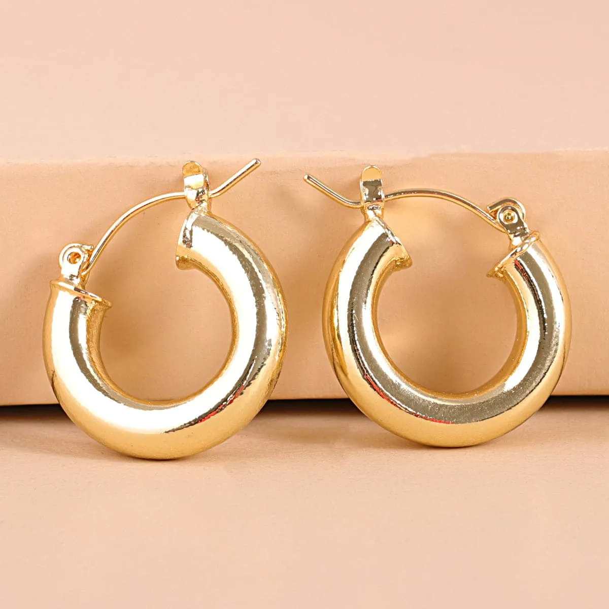 18K Gold-Plated Huggie Earrings