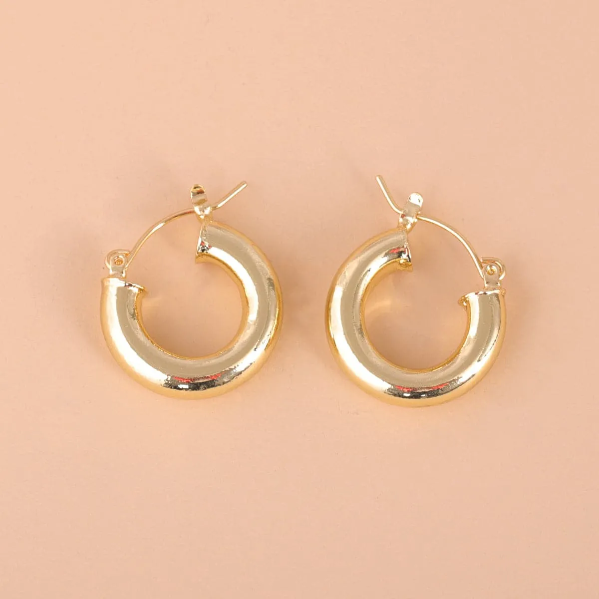 18K Gold-Plated Huggie Earrings