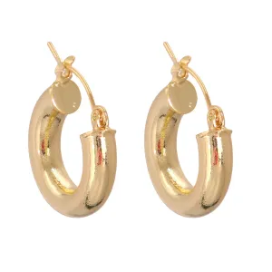18K Gold-Plated Huggie Earrings