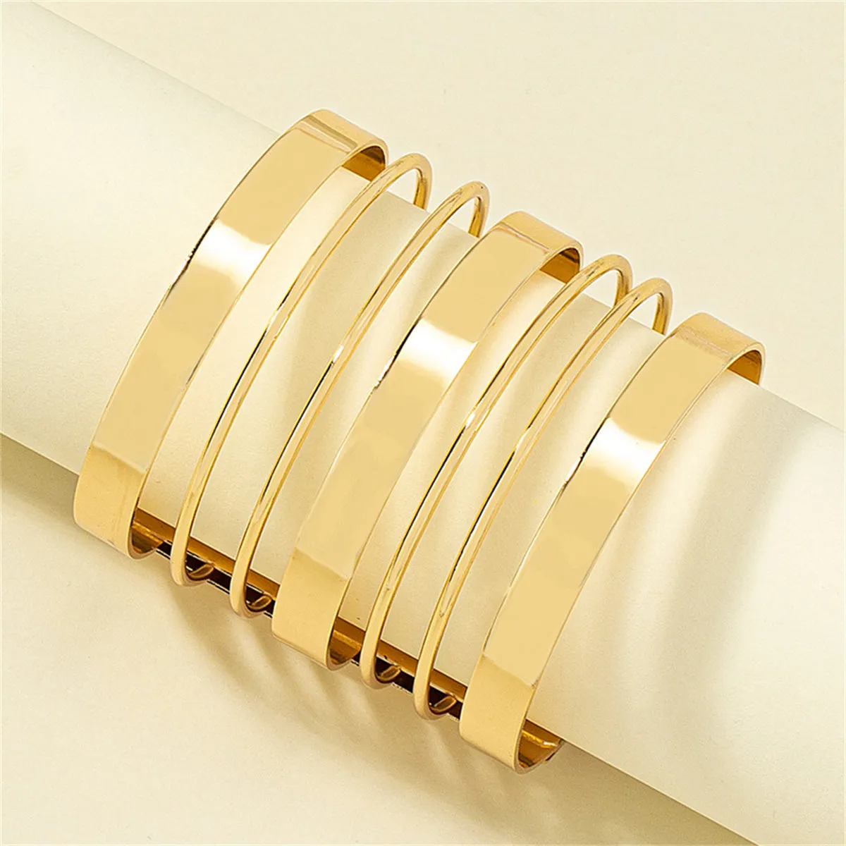 18K Gold-Plated Layered Cuff