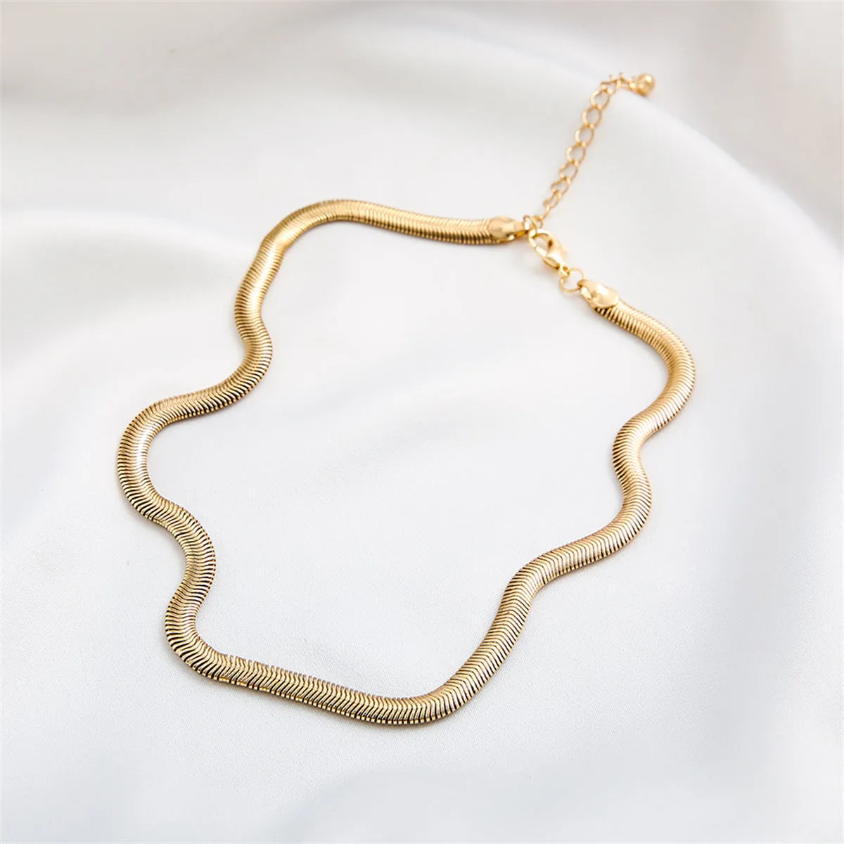 18K Gold-Plated Snake Chain Necklace