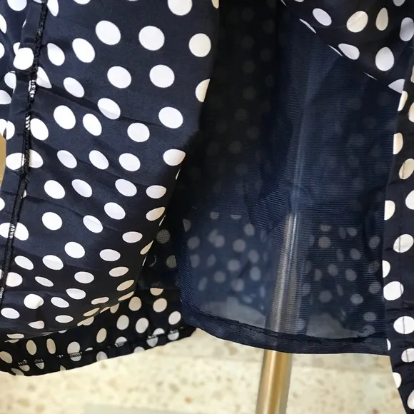 1950's Vintage Polka Dot Pinup Midi Skirt