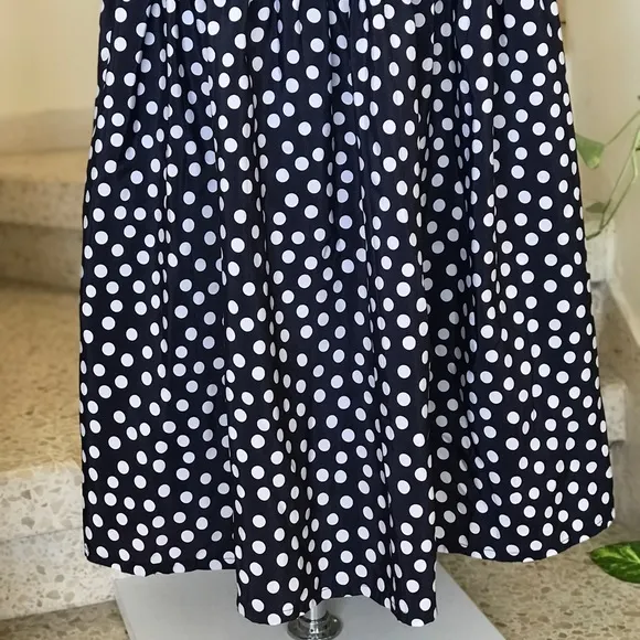 1950's Vintage Polka Dot Pinup Midi Skirt