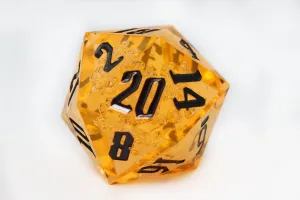 55mm Titan D20 - Sharp Edge Orange Bubbles
