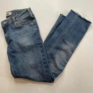 ACNE kex jeans le blue cropped raw hem Size 27