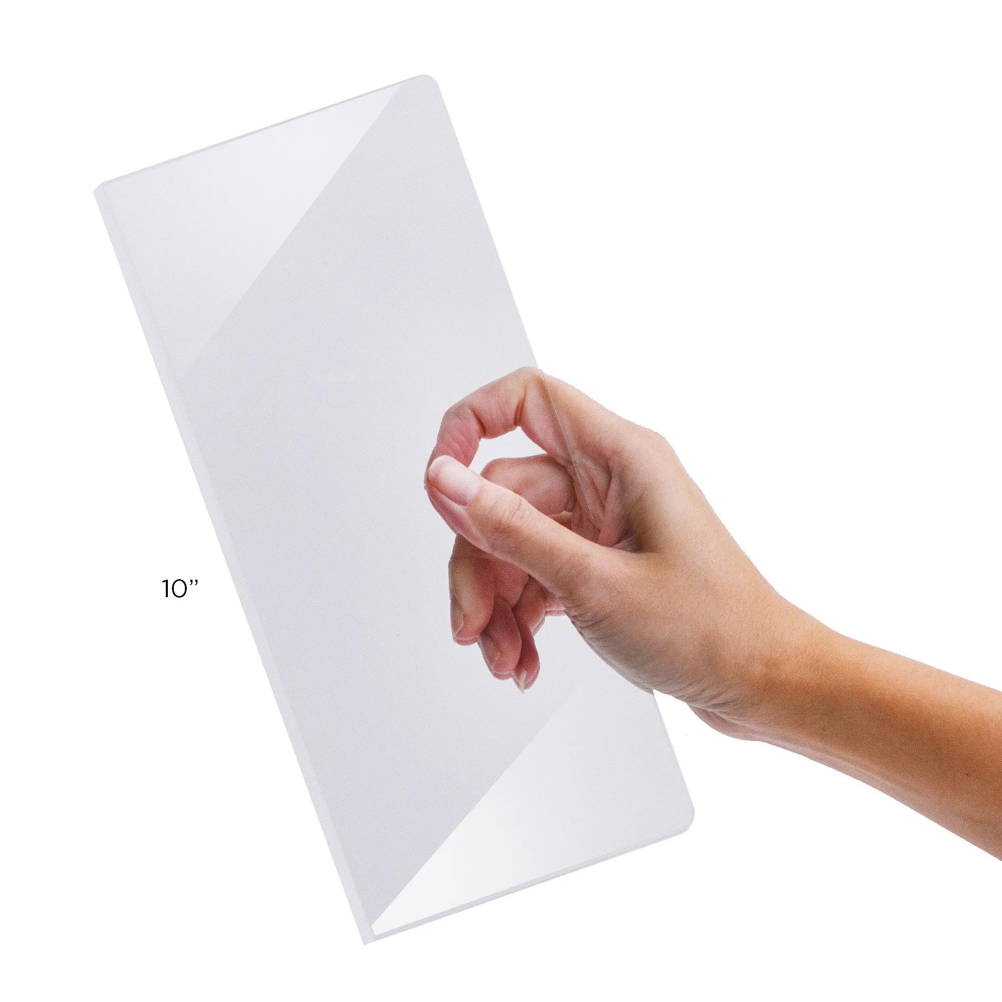 Acrylic Scraper For Cake Icing Frosting Set of 3 (6", 8" and 10")