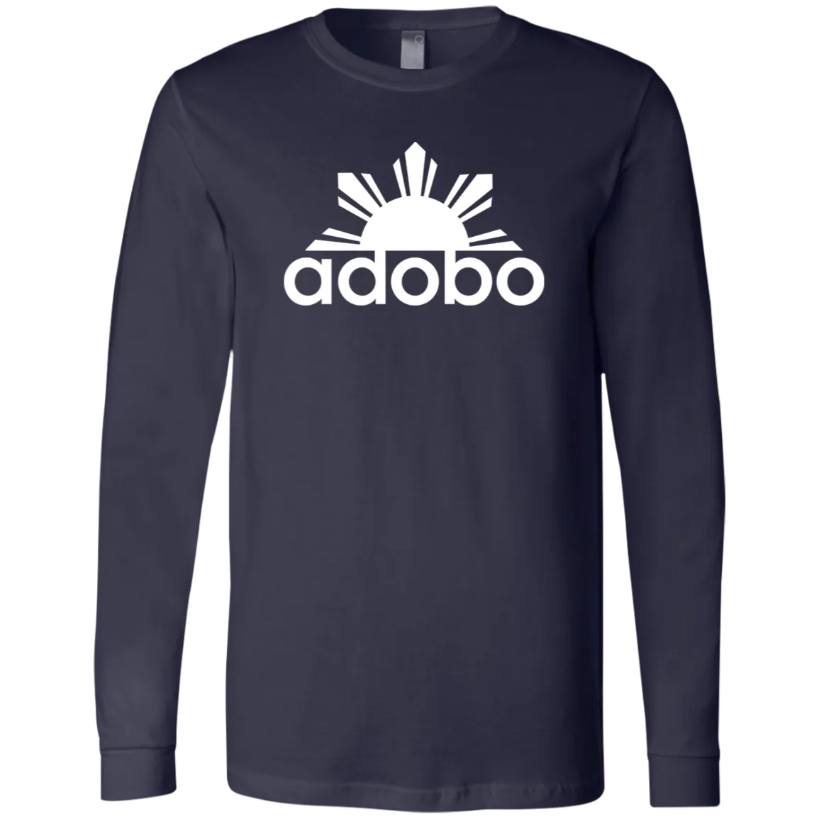 Adobo Half Sun Mens Jersey Long Sleeve T-Shirt