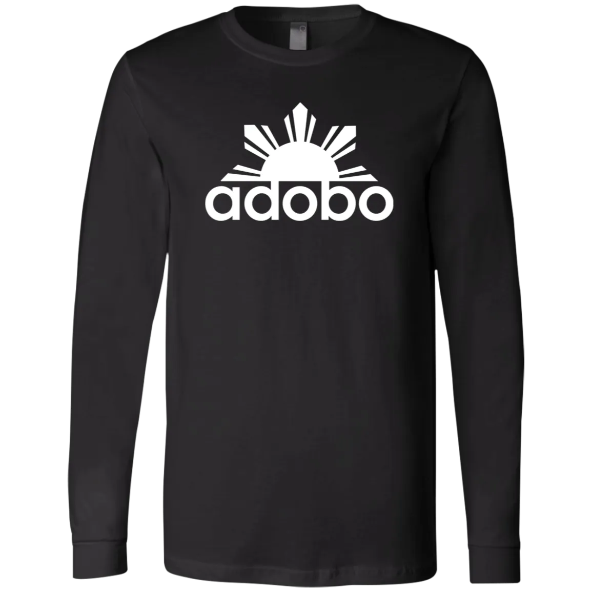 Adobo Half Sun Mens Jersey Long Sleeve T-Shirt