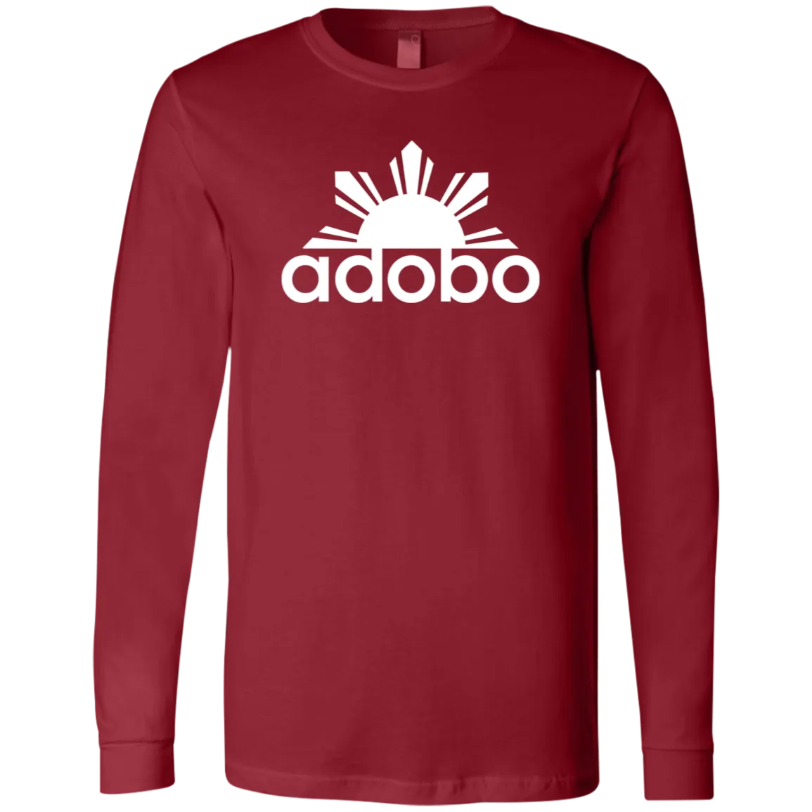 Adobo Half Sun Mens Jersey Long Sleeve T-Shirt