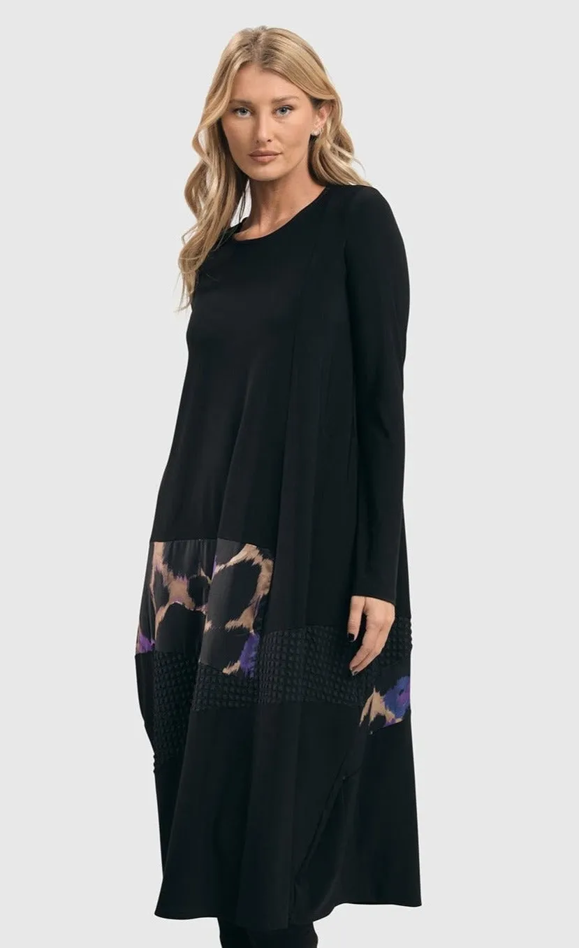 Alembika Amethyst Mix Media Cocoon Dress
