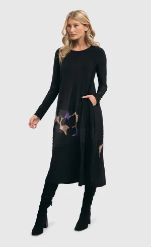 Alembika Amethyst Mix Media Cocoon Dress