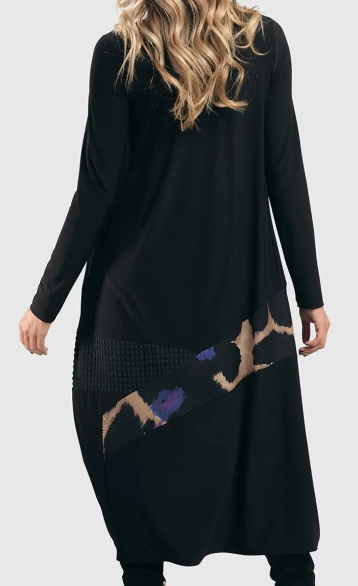 Alembika Amethyst Mix Media Cocoon Dress