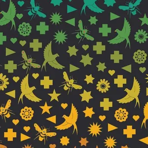 Alison Glass - Art Theory - Seventy Six Bird & Bee - Night