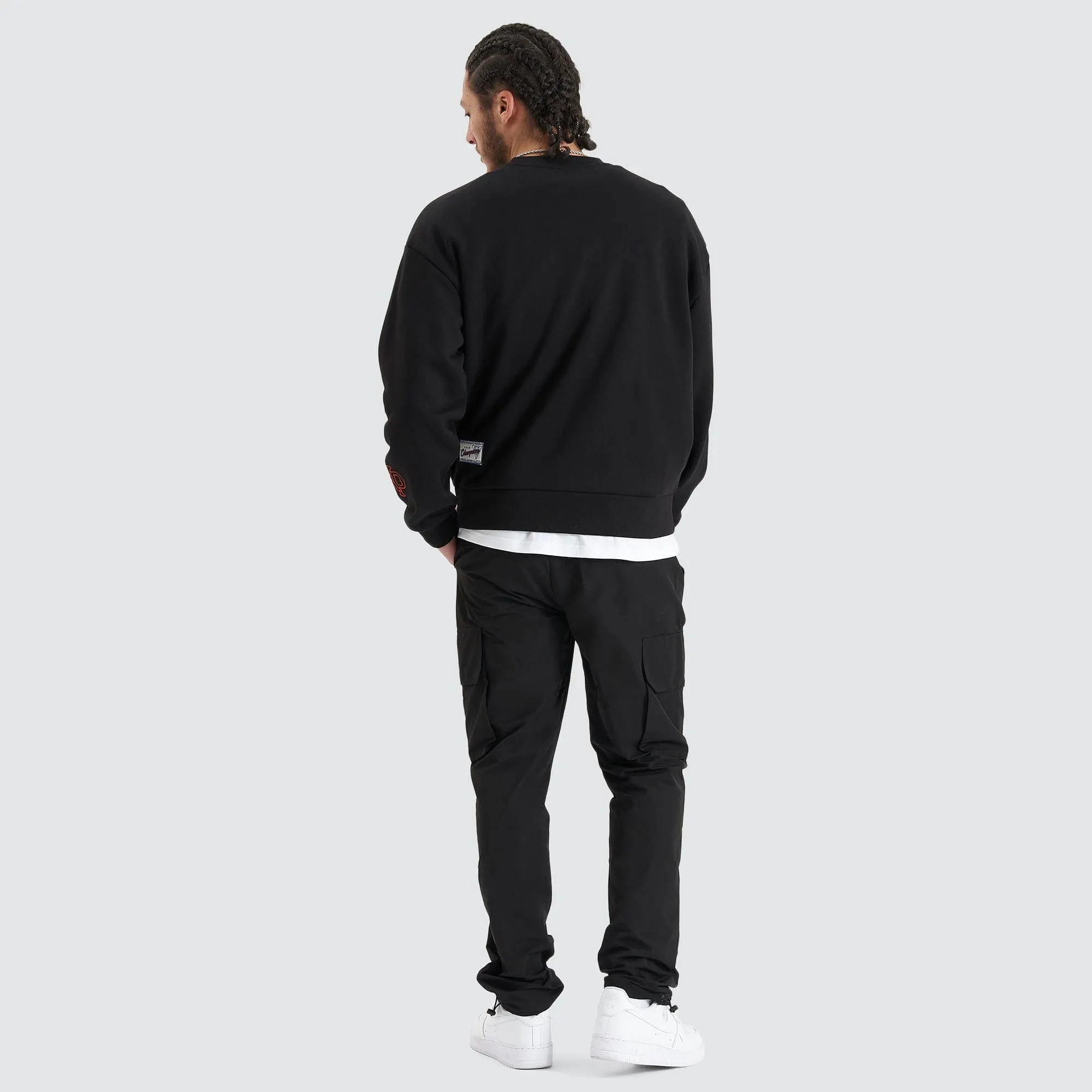 All Rounder Heavy Box Fit Jumper Jet Black