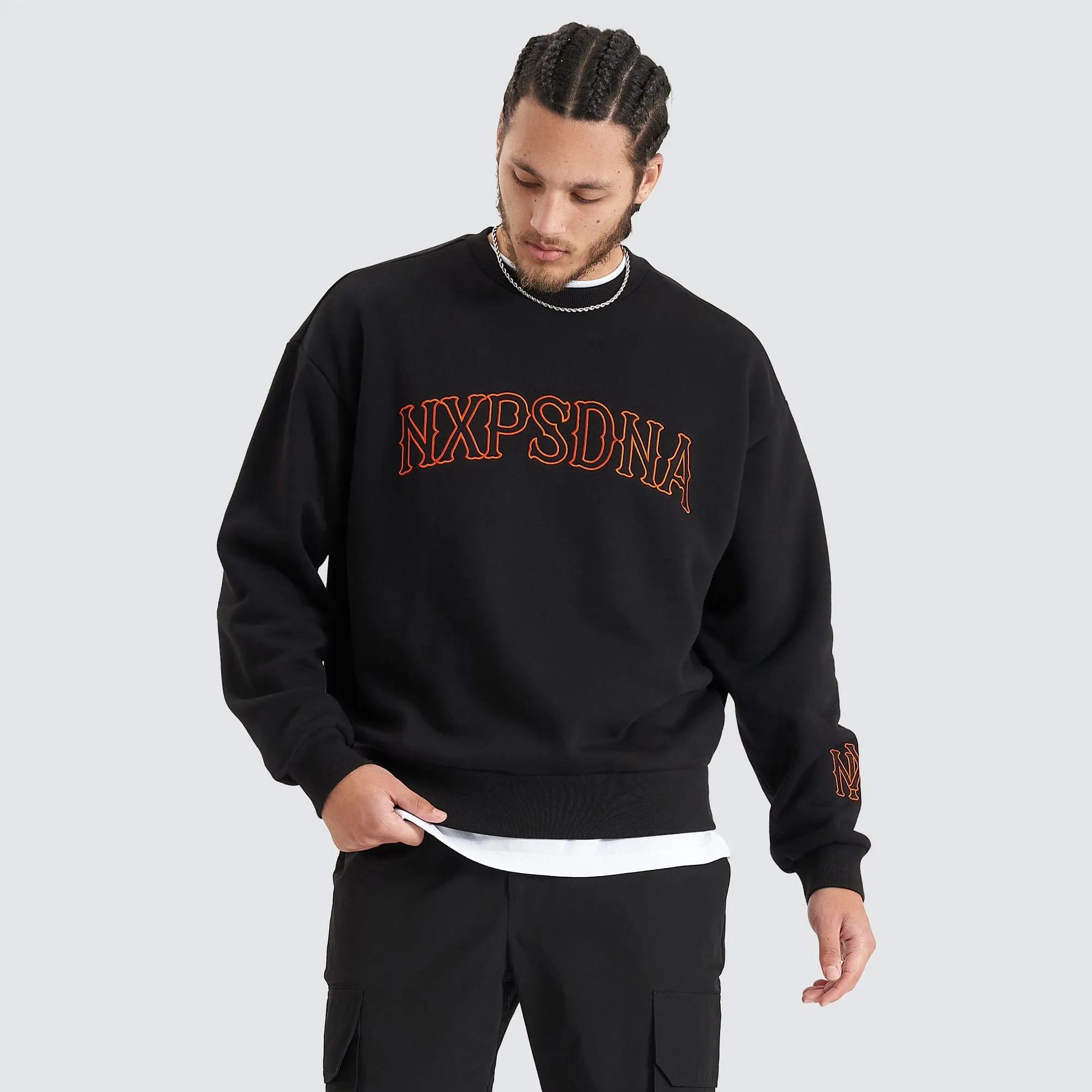 All Rounder Heavy Box Fit Jumper Jet Black