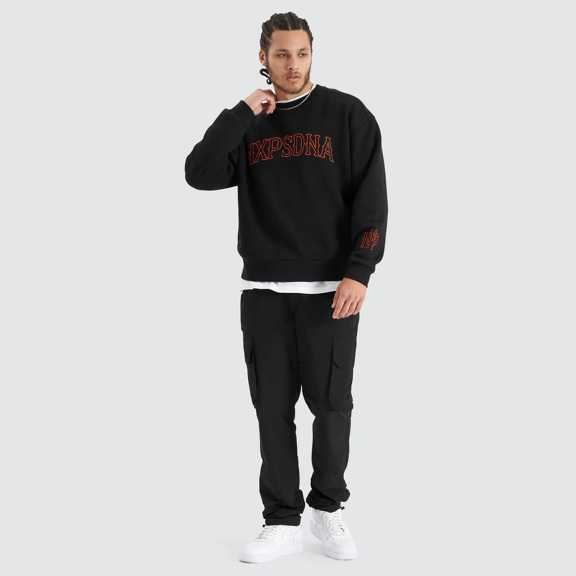 All Rounder Heavy Box Fit Jumper Jet Black