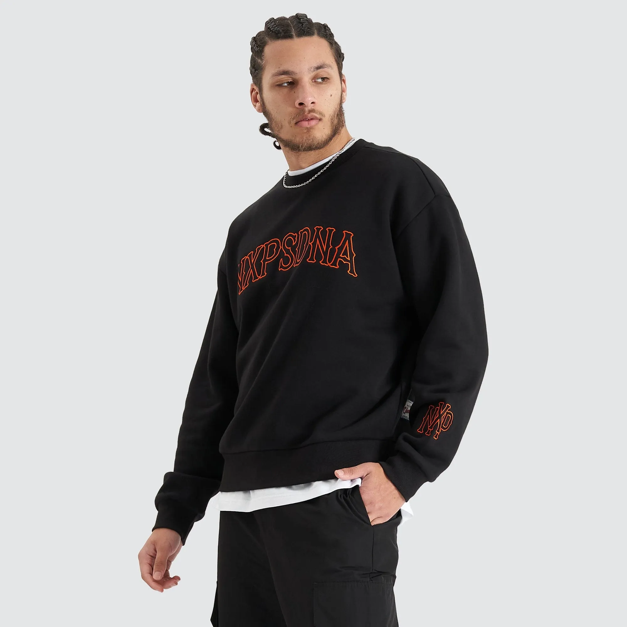 All Rounder Heavy Box Fit Jumper Jet Black