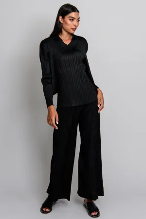 ALQUEMA Simply Pleat Bolero - Black