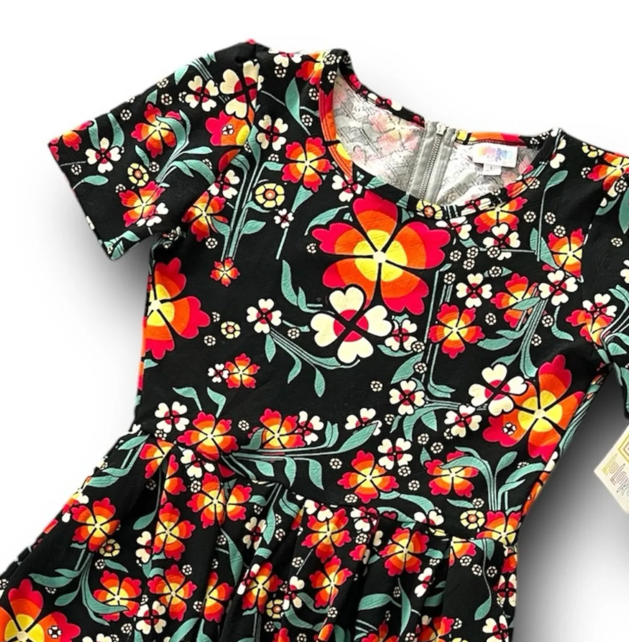 Amelia - Black Orange Multi Floral