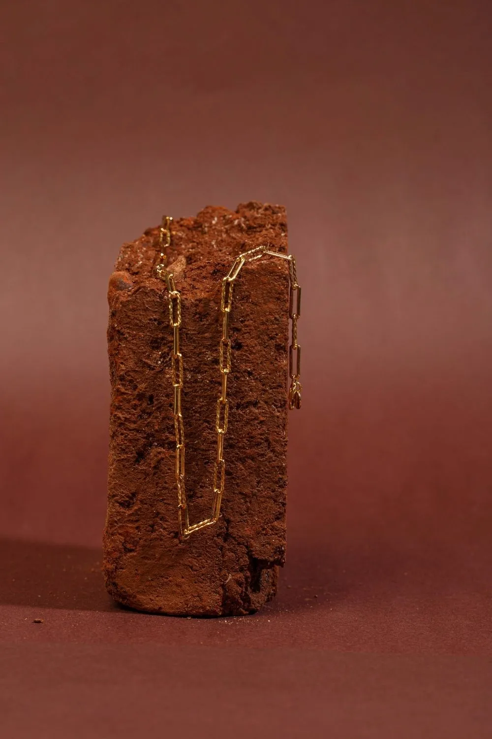 Amour textured link chain