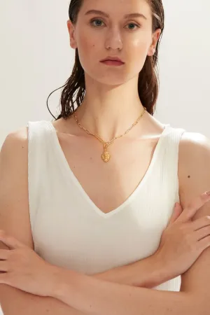 Amour textured link chain