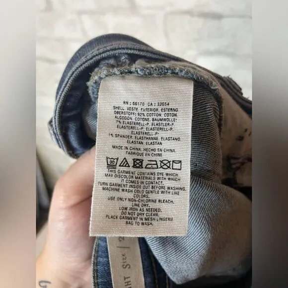 Anthropologie Pilcro and the Letterpress Slim Straight Cropped Jeweled Jeans