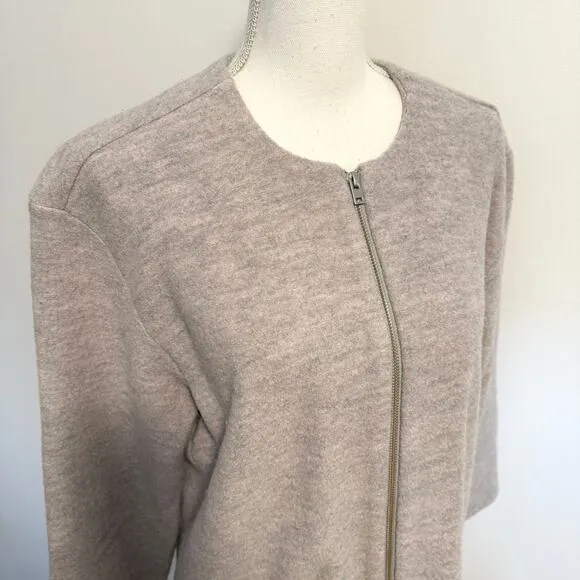 Aritzia Wilfred Banville Merino Wool Jacket Coat In Gray Size Medium