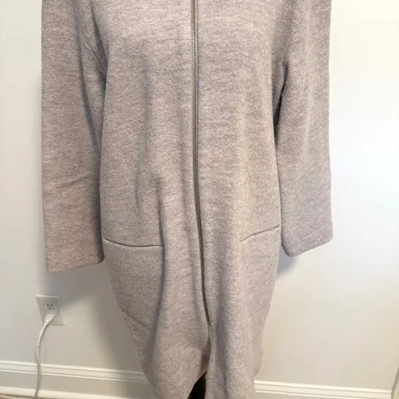 Aritzia Wilfred Banville Merino Wool Jacket Coat In Gray Size Medium