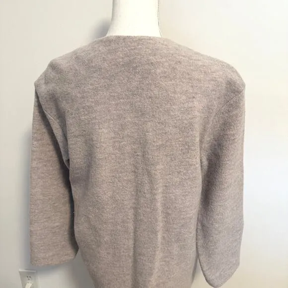Aritzia Wilfred Banville Merino Wool Jacket Coat In Gray Size Medium