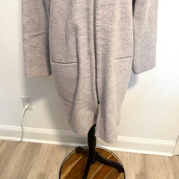 Aritzia Wilfred Banville Merino Wool Jacket Coat In Gray Size Medium