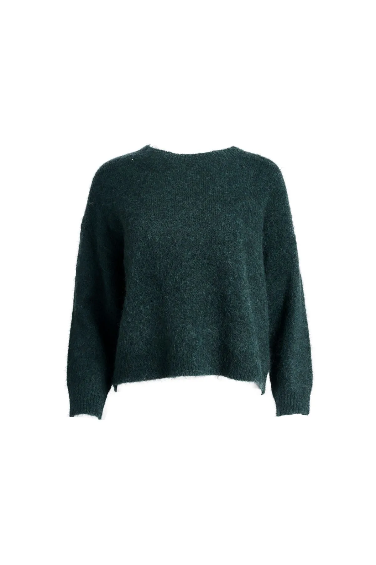Aspen Knit Sweater Teal in Alpaca