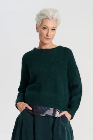 Aspen Knit Sweater Teal in Alpaca