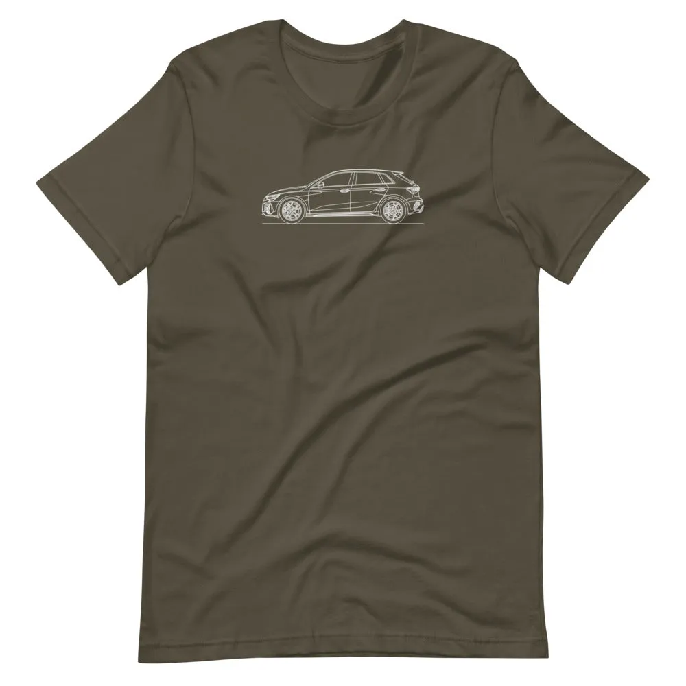 Audi 8Y RS3 Sportback outline t-shirt
