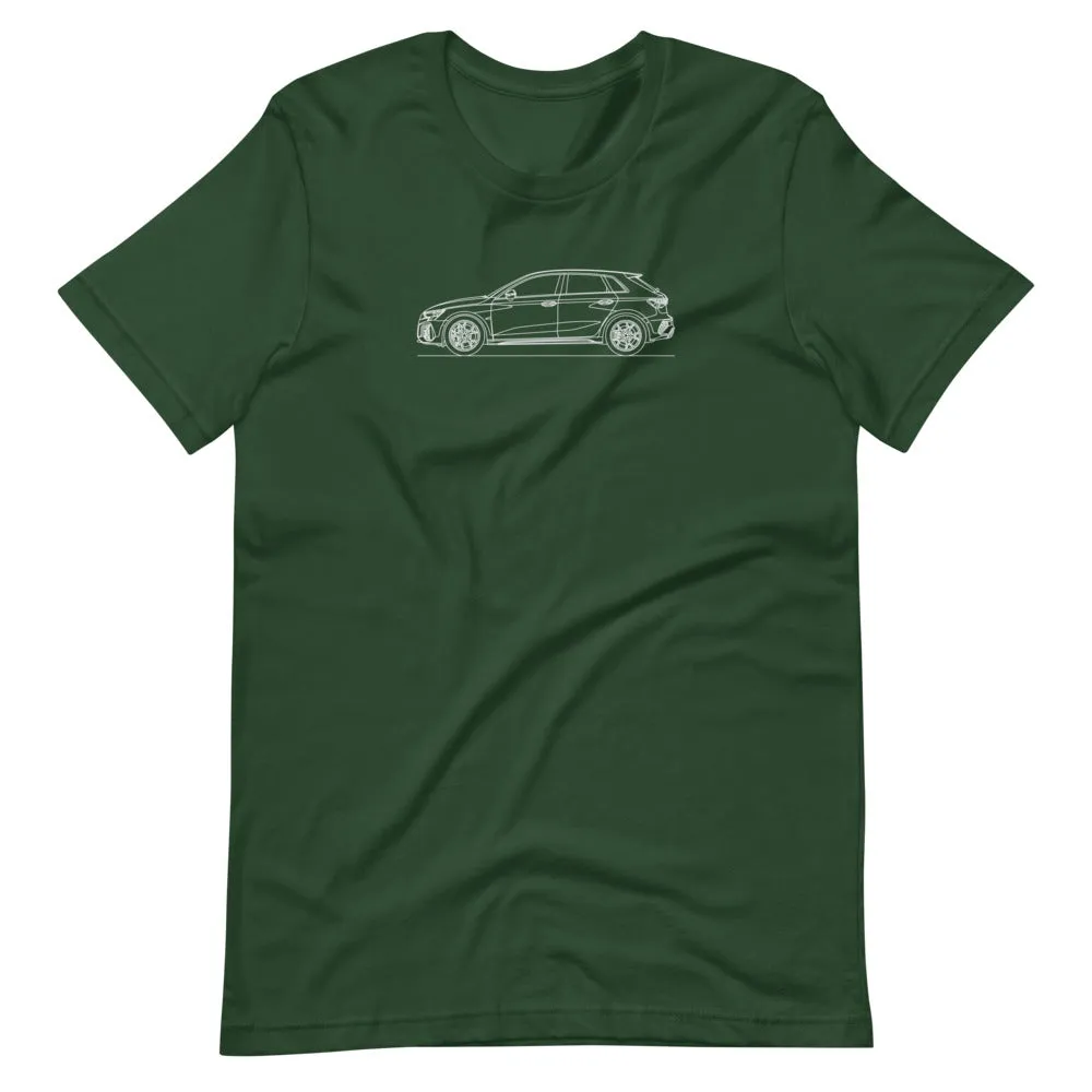 Audi 8Y RS3 Sportback outline t-shirt