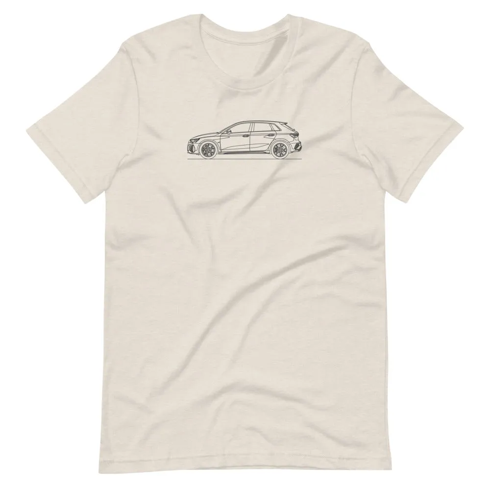 Audi 8Y RS3 Sportback outline t-shirt