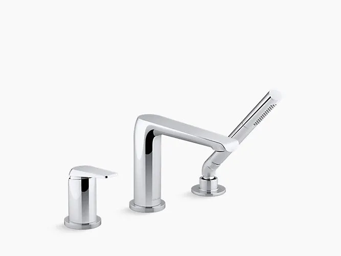 AVID DECK MOUNT TUB FILLER WITH HAND SHOWER