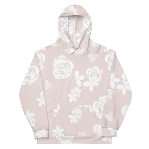 Baby Pink Floral - Sustainably Made Hoodie