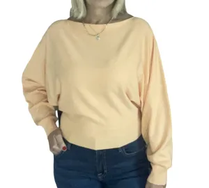 Balloon Sleeve Sweater (Peach)