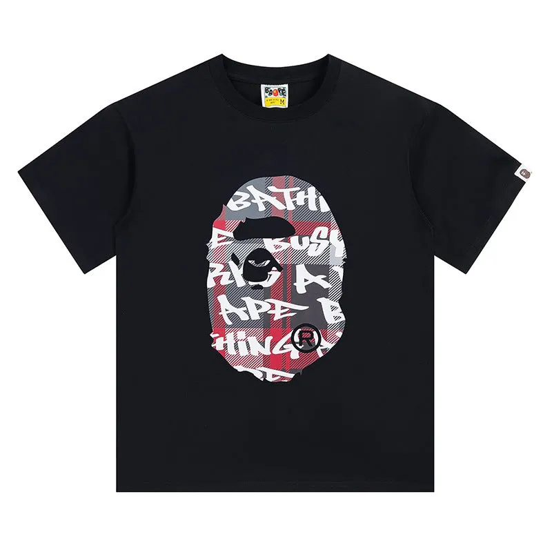 BAPE Stroke Camo By Bathing Big Ape Head T-Shirt