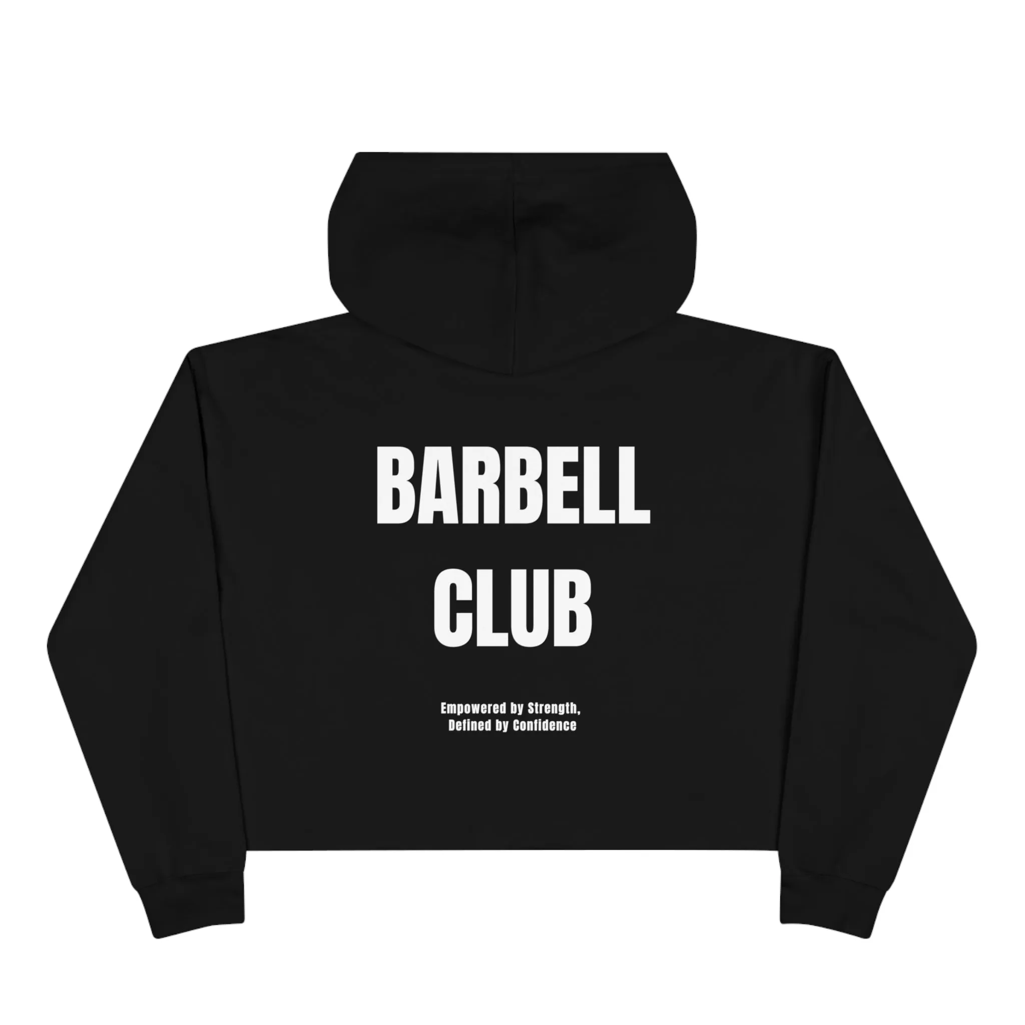 Barbell Club Crop Hoodie