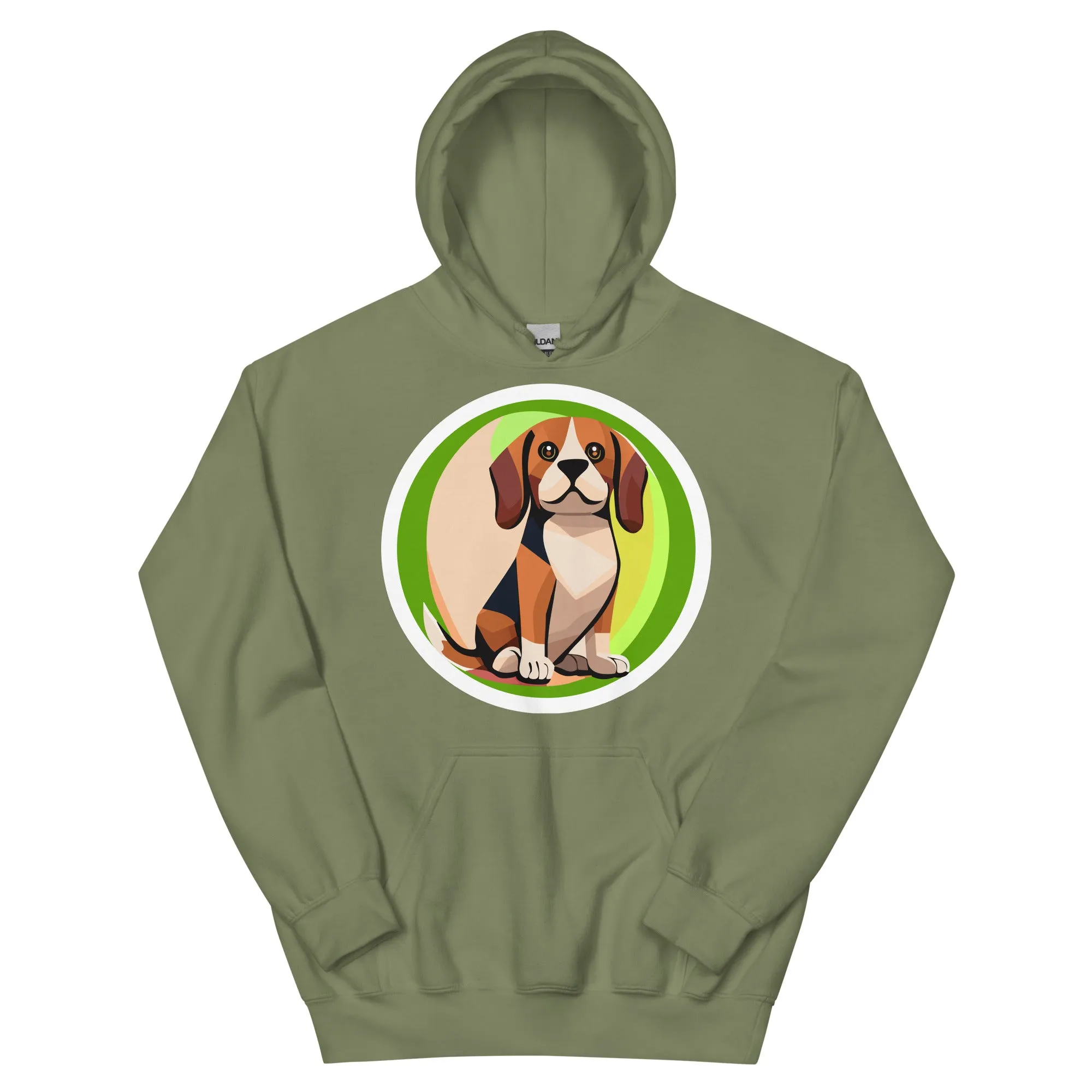 Beagle Green Unisex Hoodie