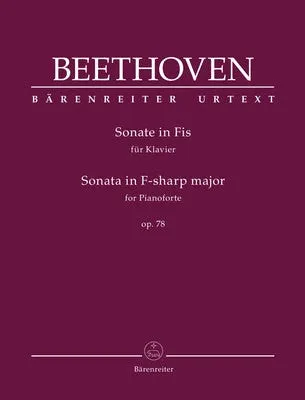BEETHOVEN - SONATA F SHARP MAJOR OP 78 PIANO
