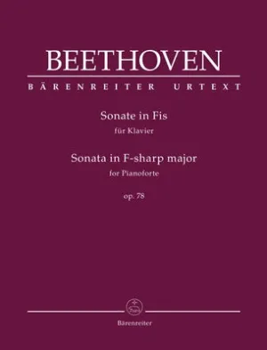 BEETHOVEN - SONATA F SHARP MAJOR OP 78 PIANO