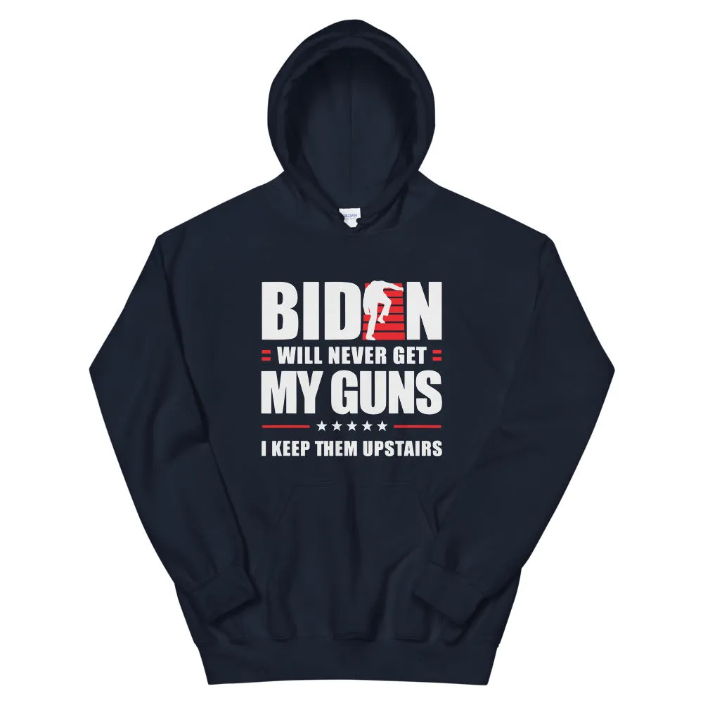 BIDEN STAIRS AND GUNS Unisex Hoodie