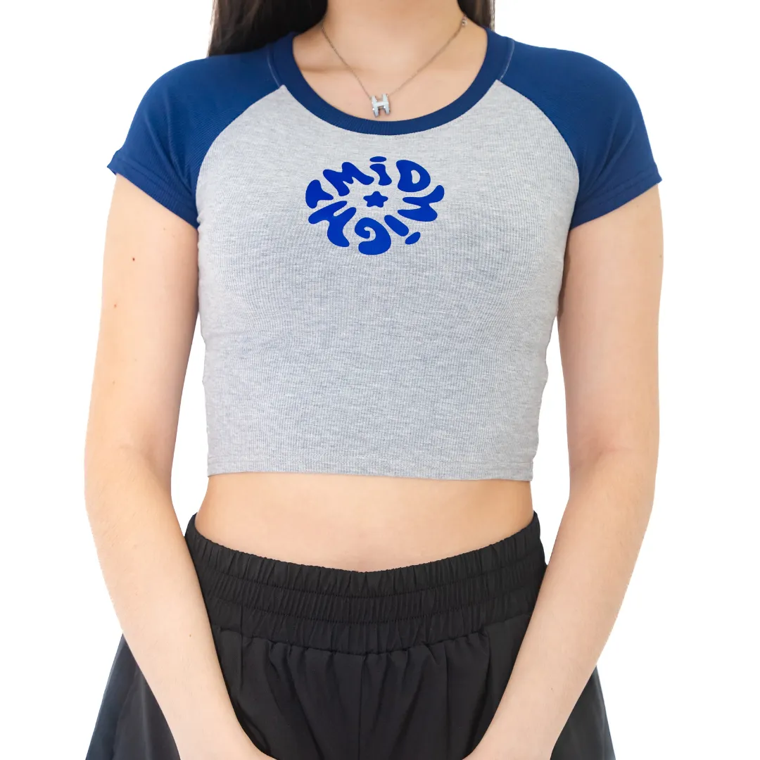 Billie Baseball Raglan Cropped Top