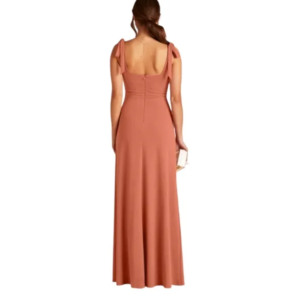 Birdy Grey Alex Convertible Dress In Crepe Terracotta