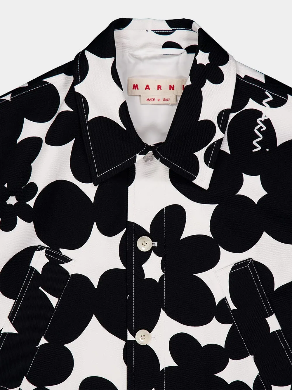 Black and White Dillies Print Jacket