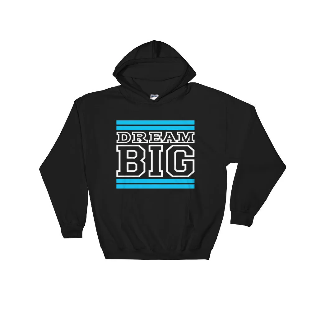 Black Carolina Blue and White Hooded Sweatshirt