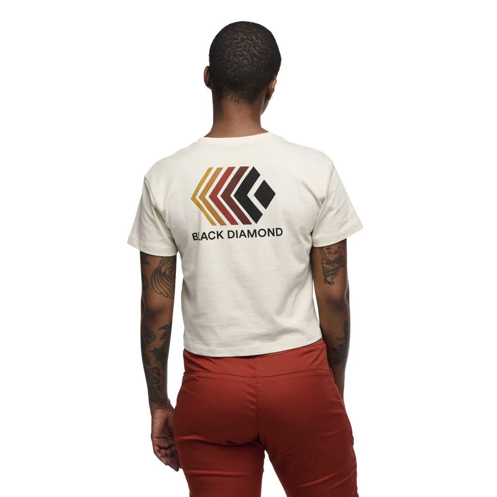Black Diamond Faded Crop Tee - Women's