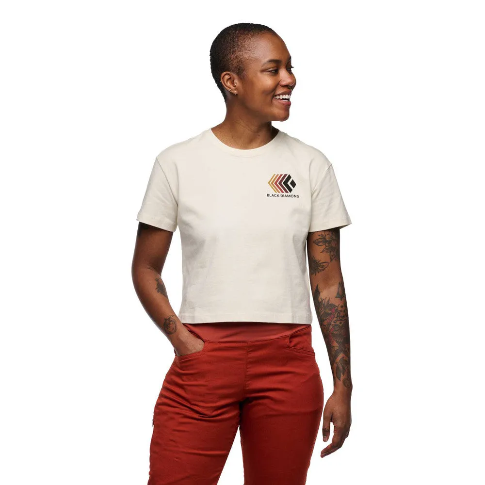 Black Diamond Faded Crop Tee - Women's